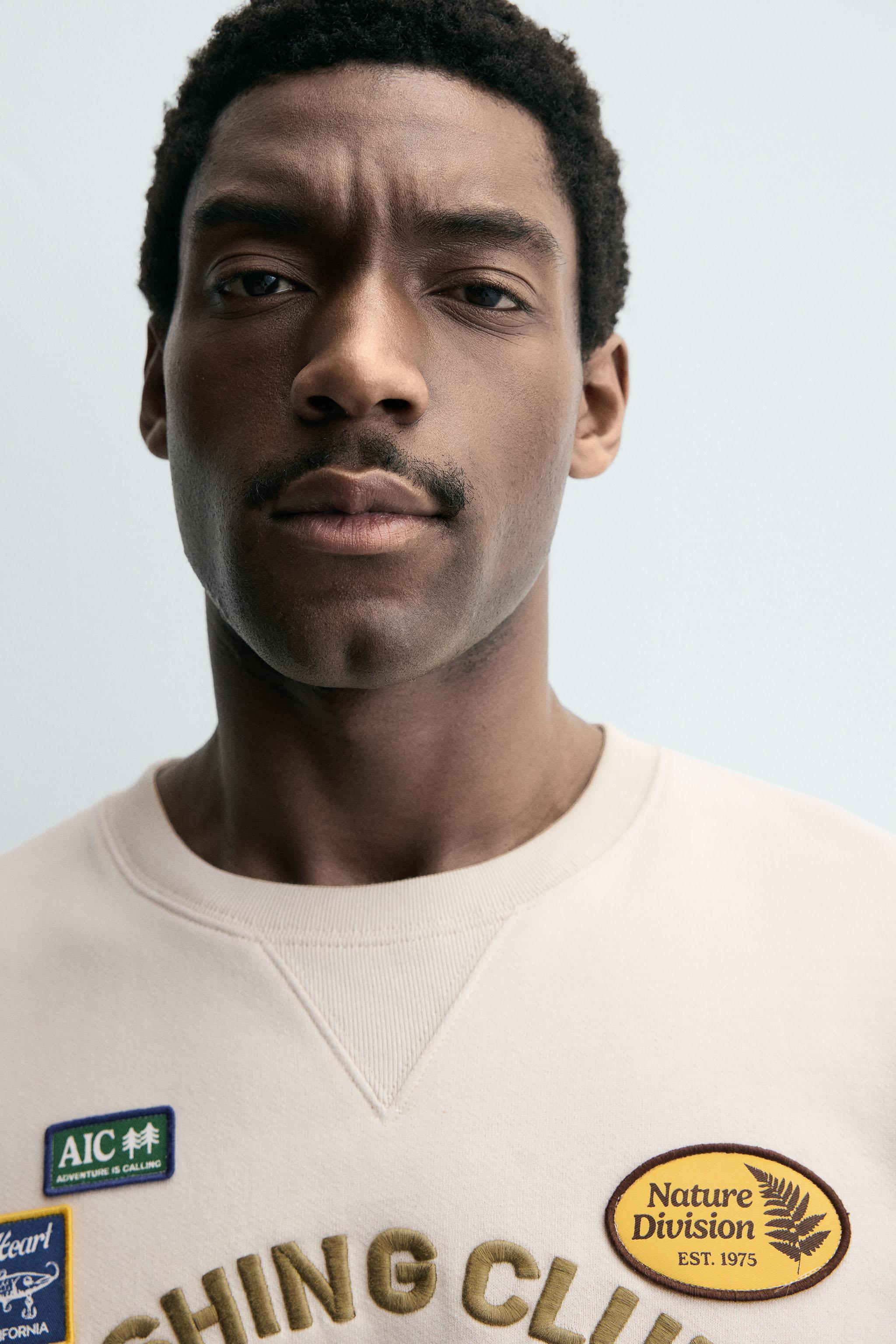 EMBROIDERED TEXT SWEATSHIRT